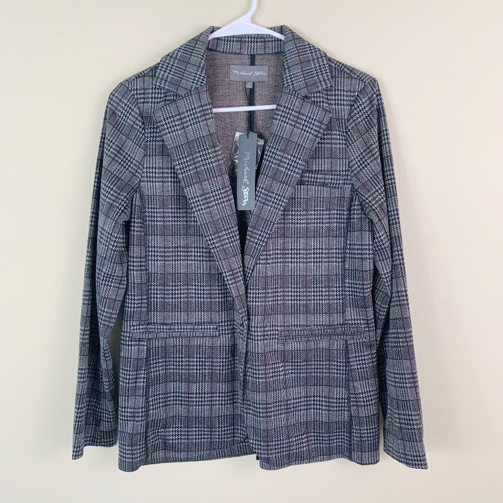Michael Stars Ponte Plaid Blazer PCB92PL size XS